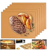 UBeesize Copper Grill Mats for Outdoor Grill, Set of 6 Heavy Duty Grill Mats, Non Stick BBQ Grill...