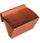 Expanding File Pockets with Cover,21 Pockets Accordion File Organizer,Letter Size File Folder,Hea...
