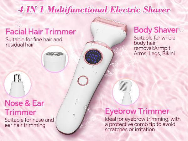 4-in-1 Bikini Trimmer & Body Shaver
