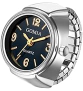 Avaner Elastic Finger Ring Watches: Stainless Steel Stretch Band Adjustable Mini Quartz Watch for...