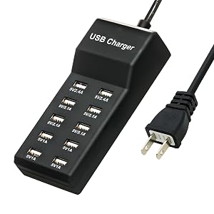5V 10A(50W) USB Charging Station with 10-Port