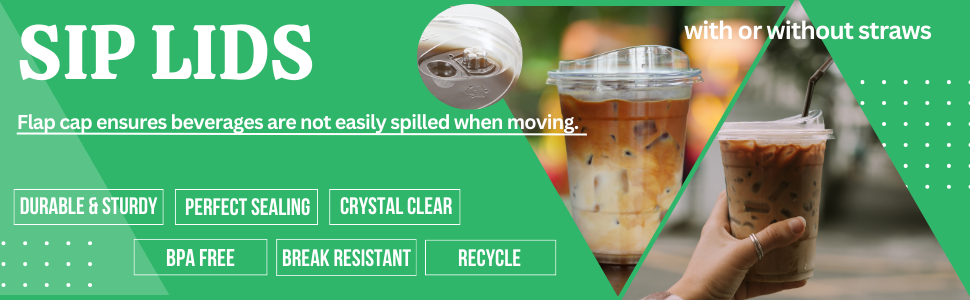 clear plastic cups with lids and straws