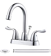 ARCORA 2 Handle Bathroom Faucet Chrome, 4 Inch Centerset Bathroom Sink Faucet with Drain Assembly...