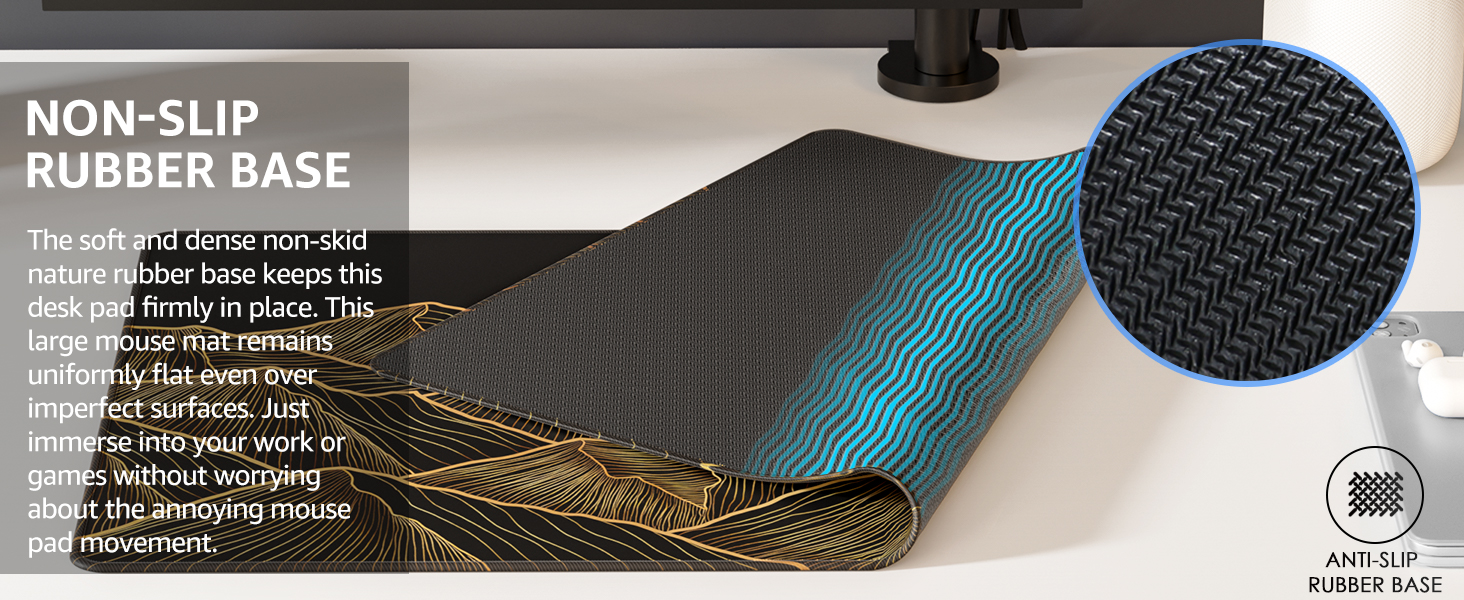 non-slip rubber base