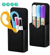 Qualsen Dry Erase Marker Holder, Magnetic Pen Holder for Refrigerator, Magnetic Marker Holder for...