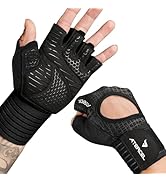 ATERCEL Gym Gloves for Men and Women, Workout Gloves with Wrist Support Weight Lifting Gloves Hig...