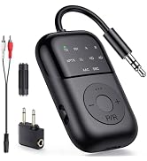 Bluetooth Transmitter Receiver, 2-in-1 Bluetooth 5.4 Adapter for TV, Airplane, Gym Equipment, Car...