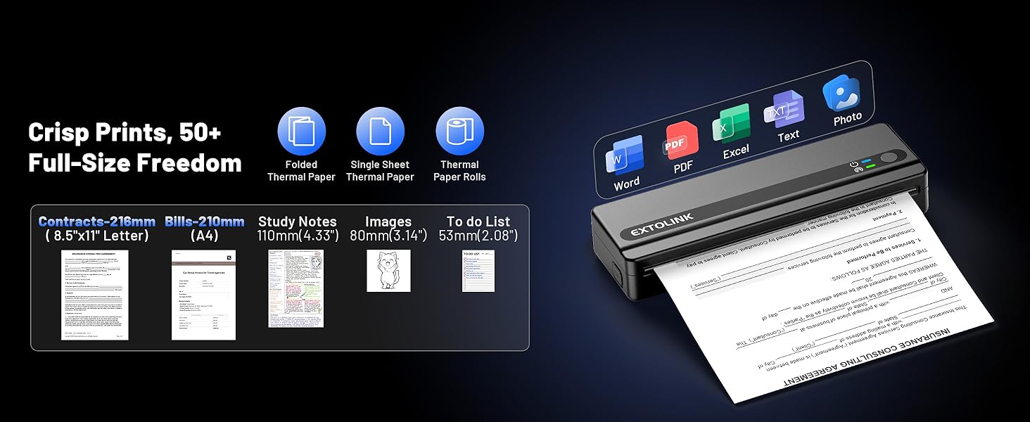 thermal printer 8.5 x 11