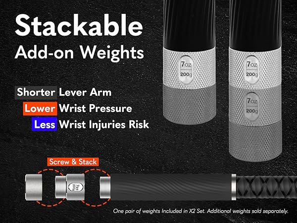 Stackable Add-On Weights for X2 Ropeless Battle Ropes