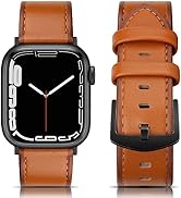 EDIMENS Leather Bands Compatible with Apple Watch 49mm 45mm 42mm 44mm Band Men Women, Vintage Gen...