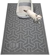 UPSKY Cat Litter Mat, Litter Trapping Mat Soft on Kitty Paws, Large Litter Box Mat 35