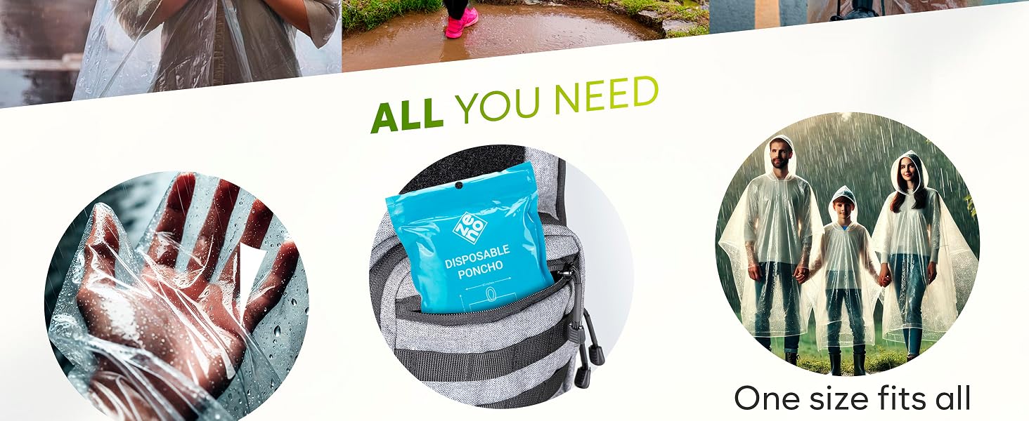 Disposable Poncho Transparent