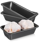 Zerodeko 3PCS Non Stick Bread Pan, Loaf Bread Pan, Stainless Steel Bread Loaf Baking Pan, Rectang...