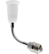 bluedery E27 Lamp Socket Adapter, Standard Base LED Bulb Holder Extension Converter,360° Degrees ...