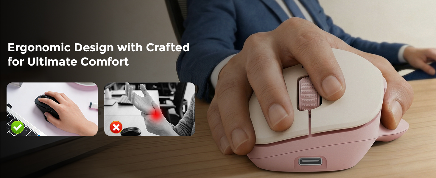 Pink Wireless Mouse