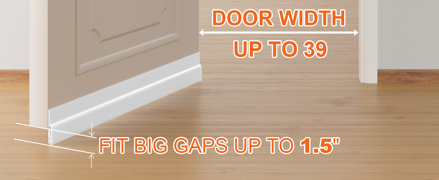 OXRQ Door Draft Stopper for Bottom of Door Applies in Autumn-Block Draft and Falling leaves