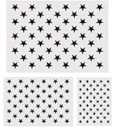 Koogel Plastic Stencil Template, 3 Sizes 50 Star Stencil Template for Planner/Notebook/Diary/Scra...