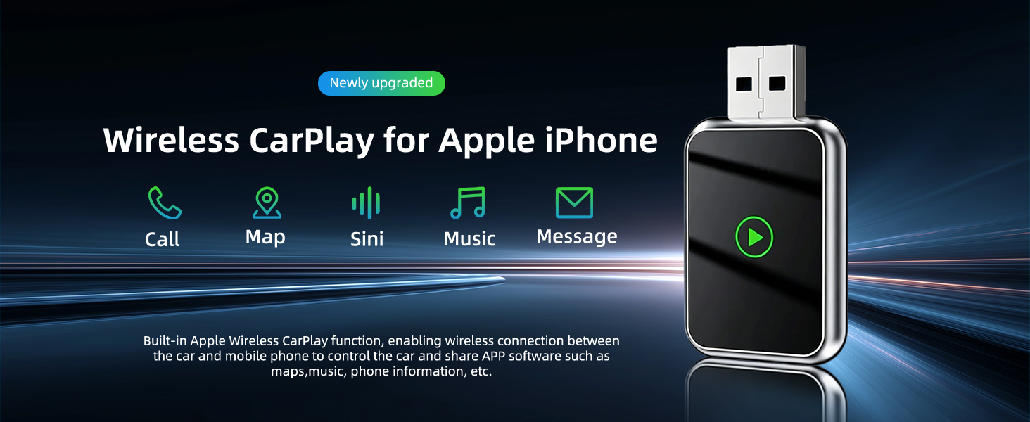 wireless carplay for apple iphone