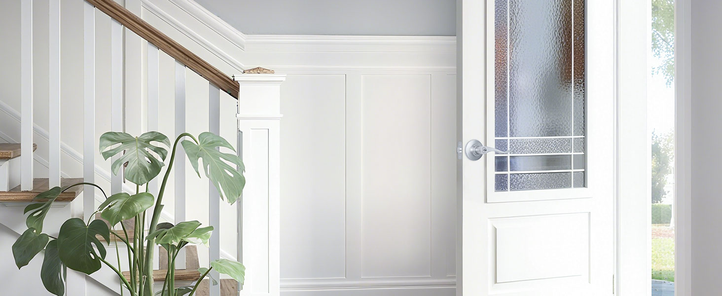 brushed nickel door handles