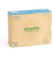 Sheets Laundry Club - Liquidless Laundry Detergent Sheets, 100 Loads - Fragrance Free, Eco-Friend...