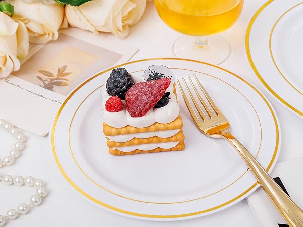 white gold plates