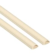 D-Line Half Round Cord Hider, Patented Cable Cover, Hide TV Wall Mount Wires, Raceway for Cords, ...