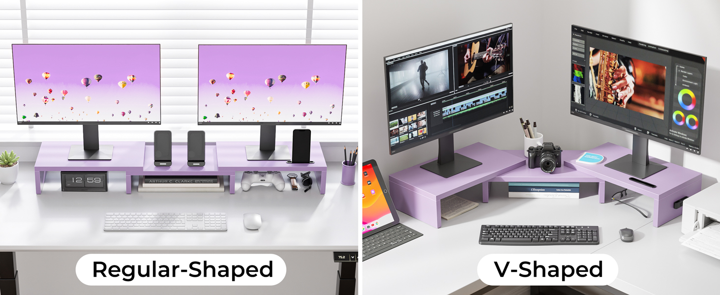 Dual Monitor Stand Riser