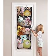 Lilly's Love Over Door Stuffed Animal Toy Storage Hanging Organizer | 4 Expandable Mesh Net Pocke...