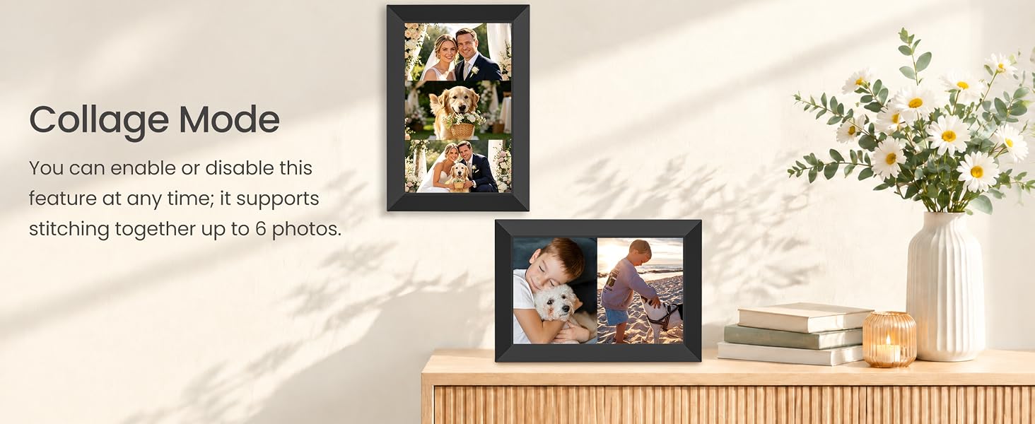 frameo digital picture frame wifi 10.1 inch electronic photo frame 32gb slideshow gifts mom father