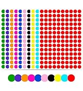 2800 PCS Waterproof Colored Dot Stickers 3/4