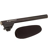 Sennheiser Professional MKE 600 Shotgun Microphone with XLR-3 to 3.5mm Connector for Video Camera...