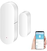 Sanofuturion Smart WiFi Door/Window Sensor | Tuya Smart Alarm, Wireless Entry Detector with Real-...
