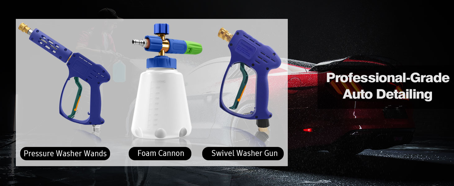power pressure washer gun wand short foam gun