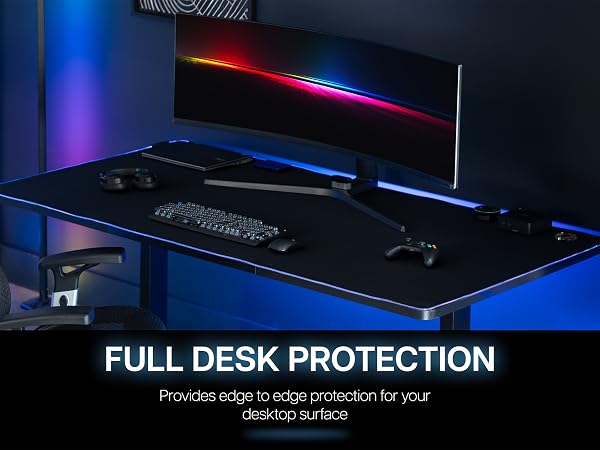 RGB DESK PAD LED DESK PAD FULL DESK PAD LIGHTED RGB FULL SIZE DESK PAD EXTRA LARGE LED MOUSE PAD
