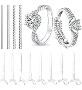 12-Pack Ring Size Adjuster for Loose Rings, 2 Style 12 Sizes Silicone Invisible Ring Sizer Reduce...