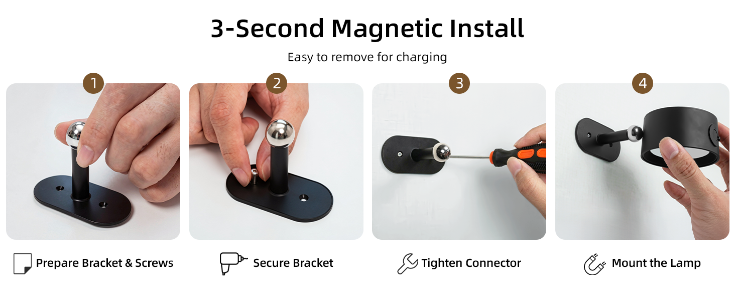 magnetic wall lights