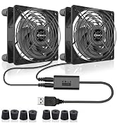 MEGAttA 120mm PWM High Speed 2500 RPM Low Noise External Cooling Fan,for Receiver,Raspberry, Play...