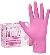 100 Nitrile Exam Gloves 3.5 Mil - Latex & Powder Free, Disposable Non-Sterile Protective Gloves B...