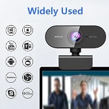 external webcam for laptop webcam with microphone and speaker