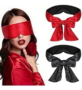JroyJoy 2 Pack Satin Sleep Mask, Ultra Soft & Comfortable Blindfold for Women & Men, 100% Blackou...