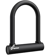 Sportneer Bike U Lock: 18mm Shackle Heavy Duty Bike Lock with Keys and Sturdy Mounting Bracket fo...