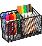 MaxGear Magnetic Pen Holder, Mesh Organizer Caddy, Pencil & Marker Storage Basket for Desk, Extra...