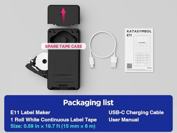 Label maker machine with tape