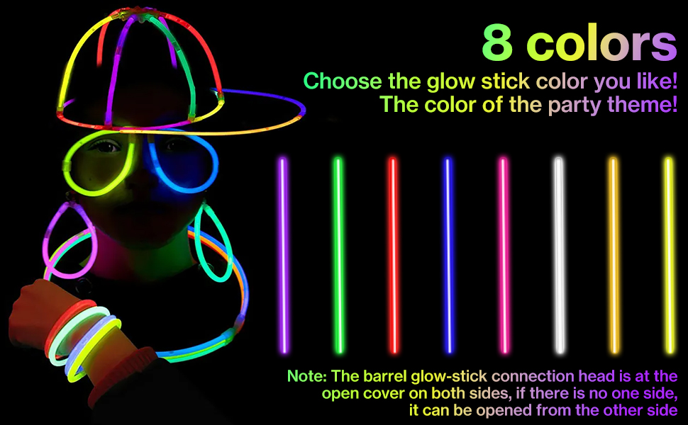 Glow Sticks Bracelet Color Display