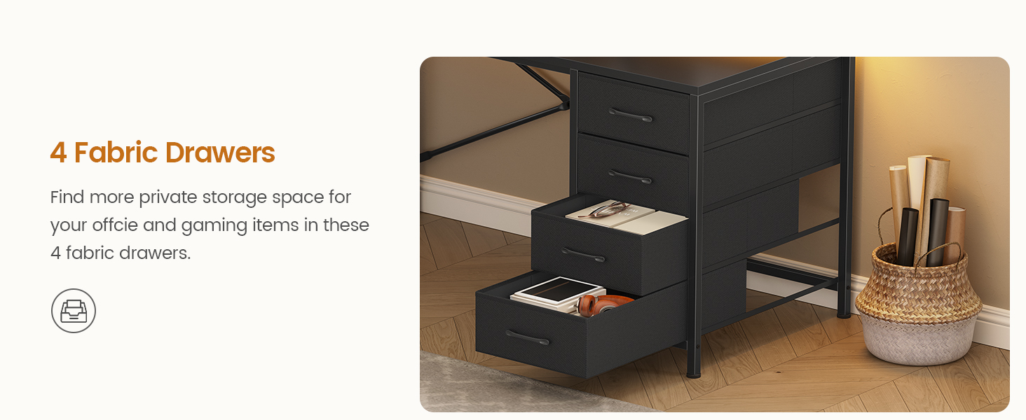 computer desk with storage