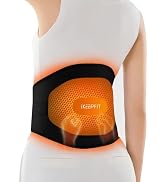 IKEEPFIT Portable Heating Pad for Back, FSA Eligible HSA, Cordless Heat Belt with Massager for Lo...