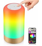 RGBICWW Smart Table Lamp, Touch Bedside Lamp with App Control, LED Desk Lamp with Music Sync, 30+...