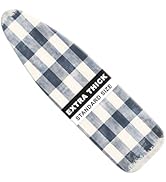 Ironing Board Cover 15x54 Inch- Standard Cotton Cover with Strong Elastic Edge & Stain Resistant ...