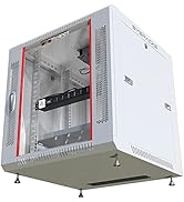 Sysracks Network Data Cabinet - Rack Mount - Wall Mount IT Rack - Locking - Server Rack - 24-Inch...