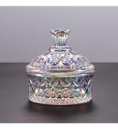 Noverlife Glass Nail Dappen Dish with Lid, Dazzling Crystal Dappen Bowl for Holding Nail Art Acry...